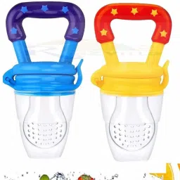 Silicone Food and Fruit Nibbler with Extra Silicone MESH pack of 2 Feeder-7
