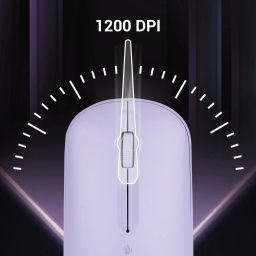 ZEBRONICS Pulse Wireless Ambidextrous Optical Mouse Wireless Mouse, 1200DPI, Dual BT, Multi-Connect, Lightweight Comfortwith Bluetooth image 5