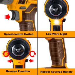 ingco 20V Drill Machine with Hammer Function, 2-Speed, 45NM Lithium-Ion Cordless Drill Cordless Drill image 3