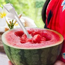 2-in-1 Fruit Cutter, Slicer Tool, Dual Head Fruit Forks Slicer Knife Watermelon Fork Slicer Cutter Glass Cutter-image-56