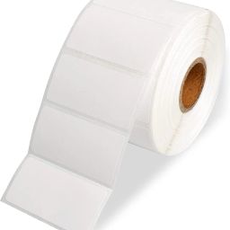 50x25 Non tearable waterproof -1000/Roll -Self Adhesive Sticker for Printing Barcoding Ribbon required (Pack of 3 Roll) Polyester Glossy premium Paper Label-28