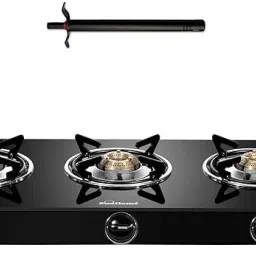 Maleo 3 Burner Gas Stove with Lighter Glass Manual Gas Stove-image-36