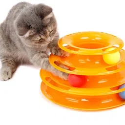 Cat Toy for Play and Enjoy, Balls Tower Toy Plastic Ball For Cat-image-72