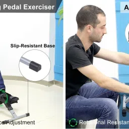 skybucket Mini Pedal Exerciser Adjustable Resistance and Digital Display Mini Pedal Exerciser Cycle image 4