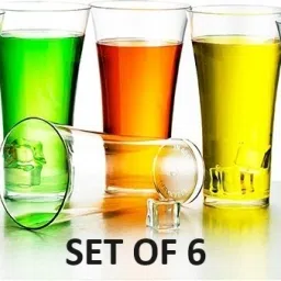 (Pack of 6) Premium Quality Plastic Unbreakable Stylish Mocktail, Cocktail Glass Set Water/Juice Glass-image-71