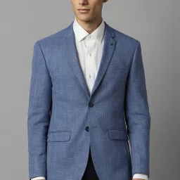 Men Solid Tuxedo Style Formal Blazer-image-63