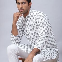 jompers Men Printed Viscose Rayon Straight Kurta-picture-43