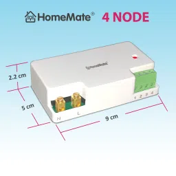 HomeMate WiFi 4 Node Smart Switch | No Hub Required | Retro Fit with Manual Control Smart Switch image 2