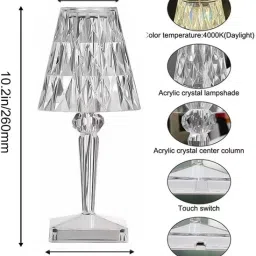 lycus Crystal Table Lamp Color Changing Lamp Acrylic Diamond Lamp with Remote Control Night Lamp image 3
