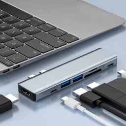 Etzin 7-in-2 USB C Hub with HDTV-compatible 4K Thunderbolt USB Type C Dock USB Adapter-20