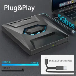OG X NEXA WITH DEVICE USB 3.0 & Type C External CD DVD Writer RW Optical Drive CD/DVD External DVD Writer image 4