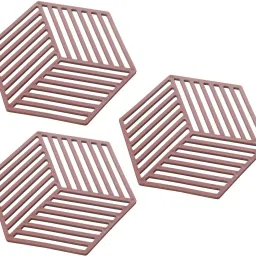 Silicone Trivet Mats and Hot Pads, Dining Table Mat For Bowl, Dish (Brown) Polyvinyl Chloride Trivet-3