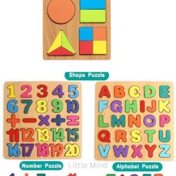 Creative Wooden Alphabet Number & Shape Boards-for Early Learning (Pack Of 3)-picture-12
