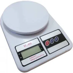 SriSri White 10Kg Portable Mini Scale With Digital LED Display Battery Operatored Weighing Scale image 2