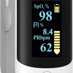 HealthSense Fingertip Pulse Oximeter and SpO2 Blood Oxygen Saturation Monitor With Plethysmograph and PI Four Directional OLED Display Pulse Oximeter-25