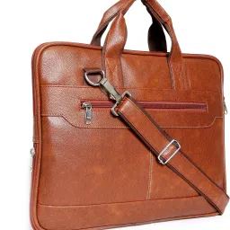 Men Tan Messenger Bag - Extra Spacious-image-20