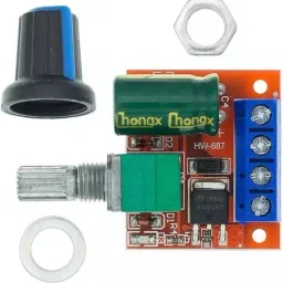 electrolight Mini 5A 90W PWM 12V-24V DC Motor Speed Controller Module DC 4.5V-35V Multipurpose Controller-image-62