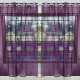 243.84 cm (8 ft) Polyester Transparent Door Curtain (Pack Of 2)-image-58