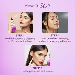 hilary rhoda 3-in-1 Primer Spray |Lightweight & Water-Based Primer | Dewy Finish |Oil Control Primer - 120 ml image 5