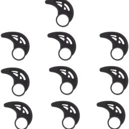 Street27 10pcs Ear Strap Horn Shaped Clip Earring for Headphones Black In The Ear Headphone Cushion-image-1