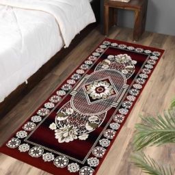 Red, Black Cotton Runner-42