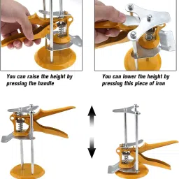niktion Tile Lifter Hand Jack Tool Tile Height Adjuster Labor-Saving Clamping Tool Wall Tile Height Regulator Manual Tool Tiling Elevating Construction Tool Non-magnetic Mason's Level image 4