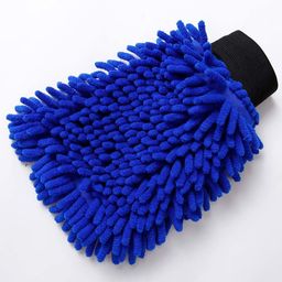 kuber industries Chenille Dry Mitt Gloves|Lint & Scratch Free|Blue Wet and Dry Glove-picture-6