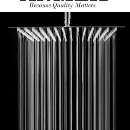 ANMEX 12x12 (12 Inch) UltraSlim Heavy SS Rain Shower Head with 18inch Arm-25