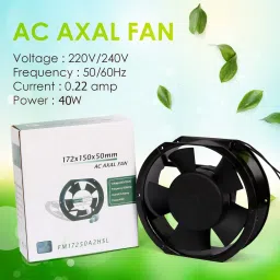 GoodsBazaar 6" Round Oval 230v AC 172x150,51mm 6 Inch Oval Round Shape Industrial Panel Fan Air Cooler Axial Cooling Fan Aluminum Oval Round Metal Body Axial Fan AC Cooling Fan Panel Fan 6” Air Blower Cooler-picture-35