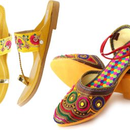 kolhapuri slippers & multicolor jutti for women & girls Jutis For Women-image-18