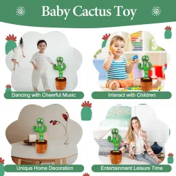 Dancing Talking Cactus Plush Toy, Wriggle, Singing, Repeats What You Say-1014-image-77