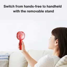 Artifax Rechargeable Portable Fan With Compact Design |Detachable Desktop Stand and Mobile Holder USB Fan image 5