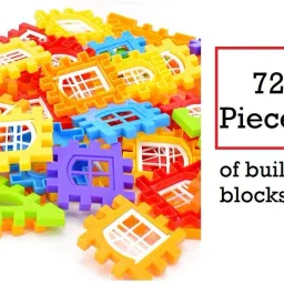 aexoniz toys (HousePcs]Construction Block Play,Building Blocks Toy Set for Kids image 5