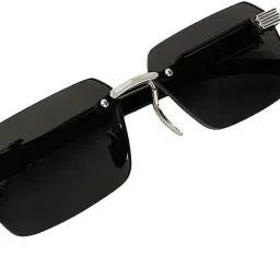 UV Protection, Toughened Glass Lens, Riding Glasses Clubmaster, Wayfarer, Spectacle , Rectangular, Sports Sunglasses (Free Size)-44