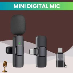 K8 Wireless Microphone Recording Clip Mic with Receiver for Vlogging/YoutubeE392 Microphone-image-10