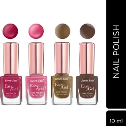 Nail Polish Combo Pack Of 4 Long Stay In Shimmer Glitter & Matte Finish Multicolor-image-1