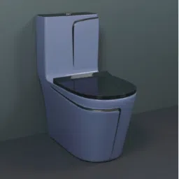 C09 Premium Quality Grey Commode With Black Finishing LIne & Round Flush Button Gray Black Line Western Commode-12