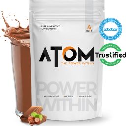 ATOM Whey Protein (500gms, Choco Hazel Fusion) Whey Protein-image-1