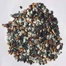 Tumbled Garden, Landscape and Decorative 3-8 mm Natural Stone Gravel, 2KG, Multicolor for Home and garden Decoration Regular Asymmetrical Marble Pebbles-4