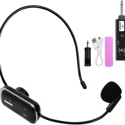 HY-41 Wireless UHF Headset Mic – Head-Mounted Mic for Teaching, Livestreaming Microphone-16