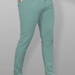 Men Regular Fit Green Lycra Blend Trousers-image-23
