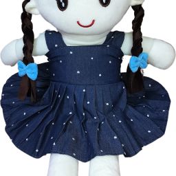 Soft Stuffed Doll for Girls,Plush Doll,Denim Dress,Perfect Gift,Age 1 +,H-57cm-image-27