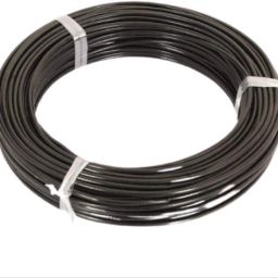 PVC Coated Cloth Drying Black Wire (Length: 20 m, Diameter: 2 mm) Black Black-image-0