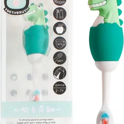Soft Toothbrush,Extra Microfiber Soft Bristles for 3-6 Years old Kids-Green Soft Toothbrush-24