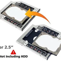 HexaGear 100% Original Heavy 12.7mm Universal 2nd bay Caddy for CD/DVD-ROM - Expand your data storage on your Laptop with 2.5 Internal Hard Drive Enclosure Hard Drive SATA 2nd HDD Caddy Tray Internal Optical Drive image 2