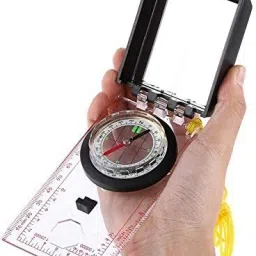 Map Ruler Mirror Scale Navigation Compass Scouts Survival Outdoor Camping Kits Compass-33