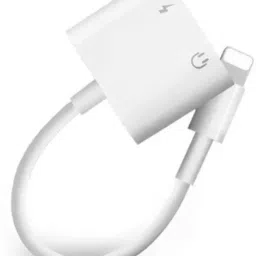 SANNO WORLD White Headphone Jack Splitter with Dual Functionality in Port Compatible for iPhone Phone Converter-10