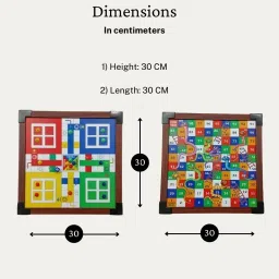 fast rush Ludo Board Game Snake & Ladders Board Game (2 in 1 Game Combo) Educational Board Games image 2