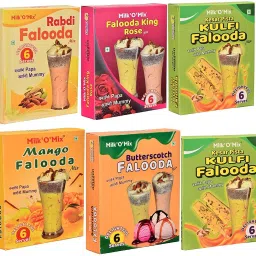 Milkshake Powder Combo Rabdi Falooda/ Rose King/ Kulfi/ Mango/ Butterscotch Milk Products for Childrens and Adults-42