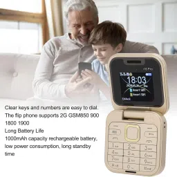 snectian Rock X Flip Dual Sim |Keypad Mobile| with 1.8" Display Call & SMS Indicator image 4